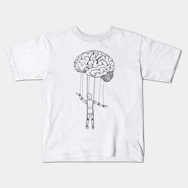 Puppet of the mind Kids T-Shirt by VanessArtisticSoul